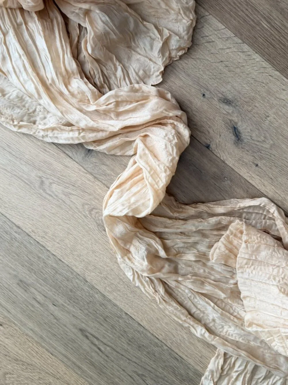 set of eight beige cheesecloth table runners 20x120 inch